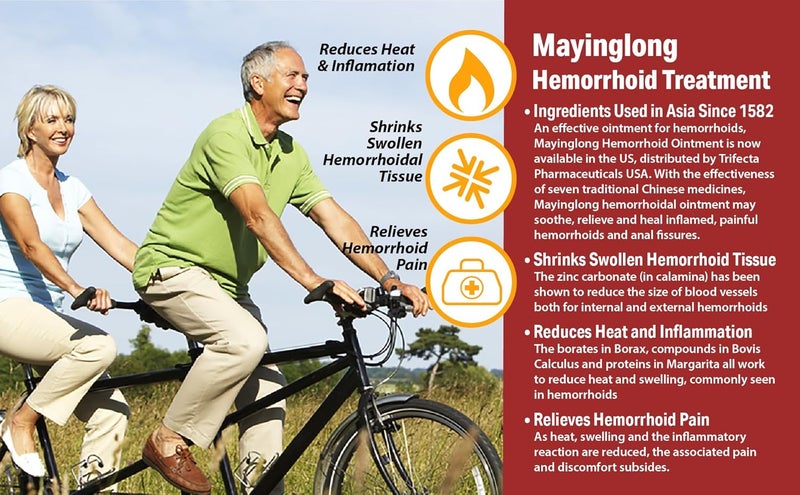 Ma Ying Long Mayinglong Musk Hemorrhoids Ointment 10 Grams - Maximum Strength Formula for Hemorrhoidal Fast Relief, Soothes Itching, Burning & Discomfort - Fast-Acting Treatment to Shrink Swelling - Image 5